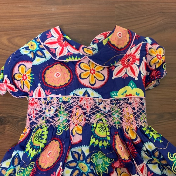 Maxmellata Floral Smocked Dress. size 6X - Picture 3 of 6